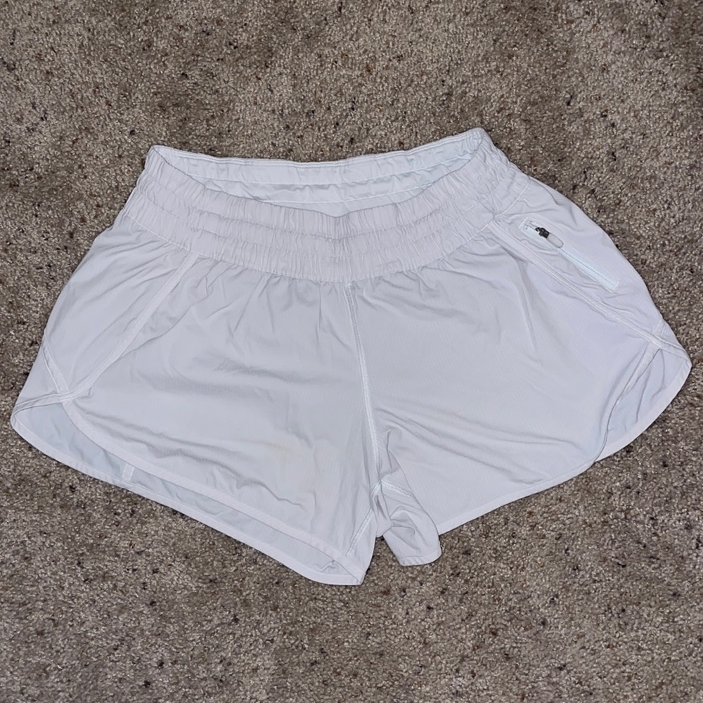 Lu Lu Lemon white shorts